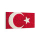17546YD Türk Bayrağı Görseli Yatay Dar Kanvas Tablo