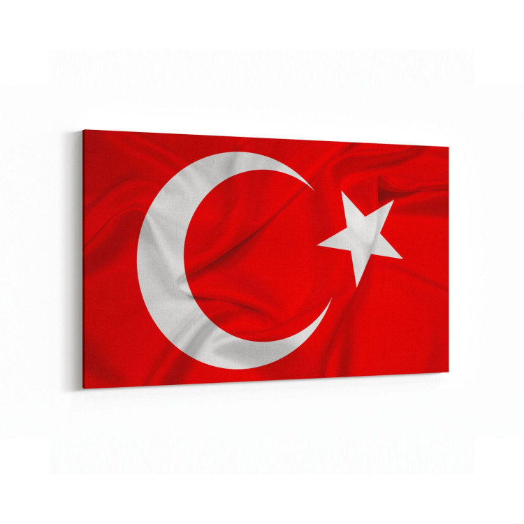 17549Y Türk Bayrağı Görseli Yatay Kanvas Tablo