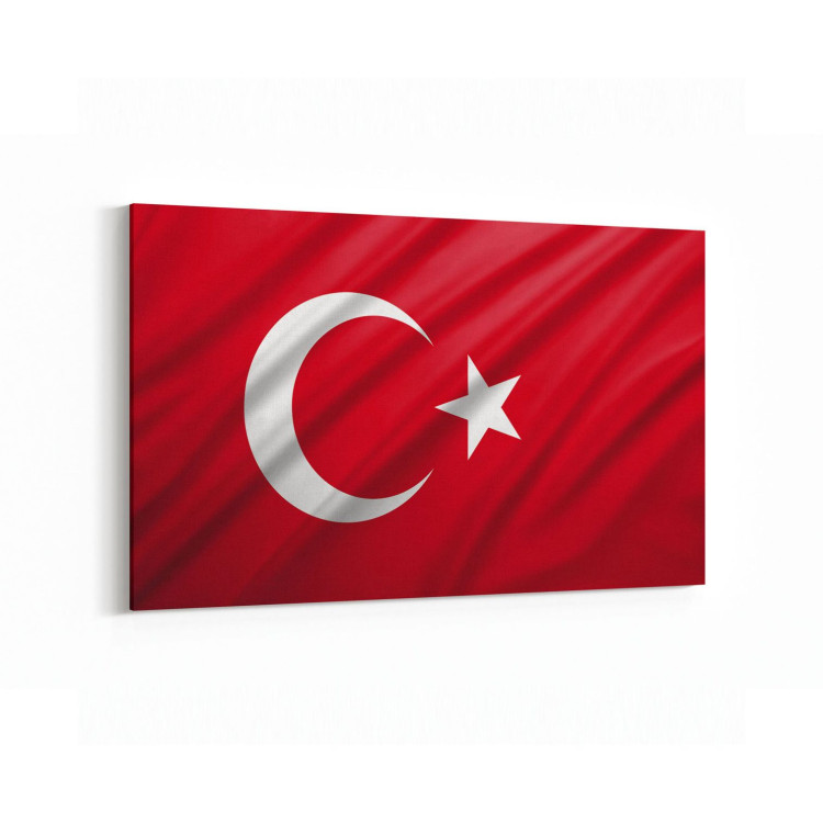 17557Y Türk Bayrağı Görseli Yatay Kanvas Tablo