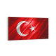 17563YD Türk Bayrağı Görseli Yatay Dar Kanvas Tablo