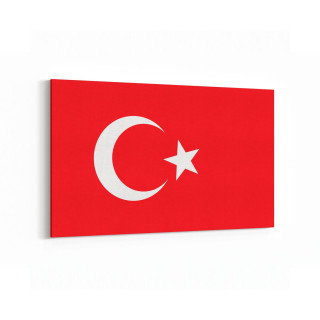 17565Y Türk Bayrağı Görseli Yatay Kanvas Tablo