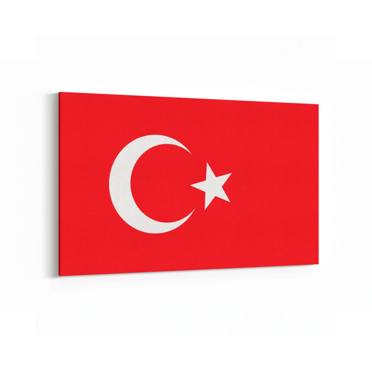 17565Y Türk Bayrağı Görseli Yatay Kanvas Tablo