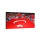 17566YD Türk Bayrağı Görseli Yatay Dar Kanvas Tablo