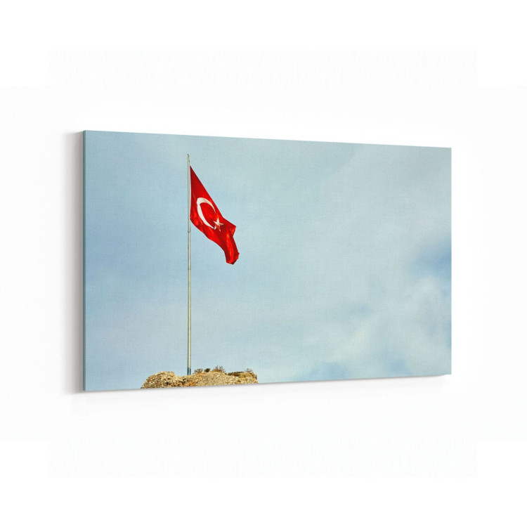 17567Y Türk Bayrağı Görseli Yatay Kanvas Tablo