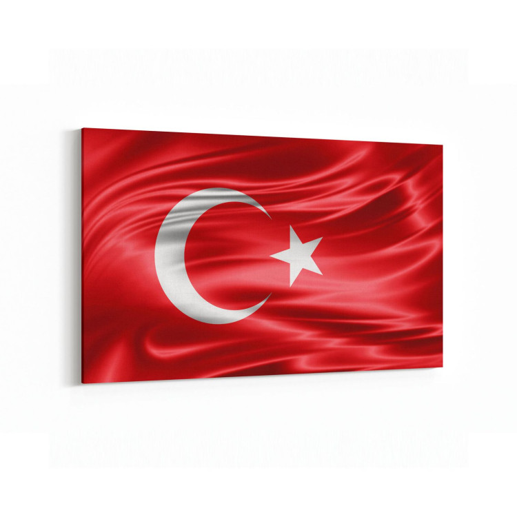 17571Y Türk Bayrağı Görseli Yatay Kanvas Tablo