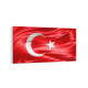 17571YD Türk Bayrağı Görseli Yatay Dar Kanvas Tablo