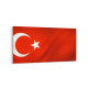 17572YD Türk Bayrağı Görseli Yatay Dar Kanvas Tablo