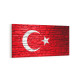 17578YD Türk Bayrağı Görseli Yatay Dar Kanvas Tablo