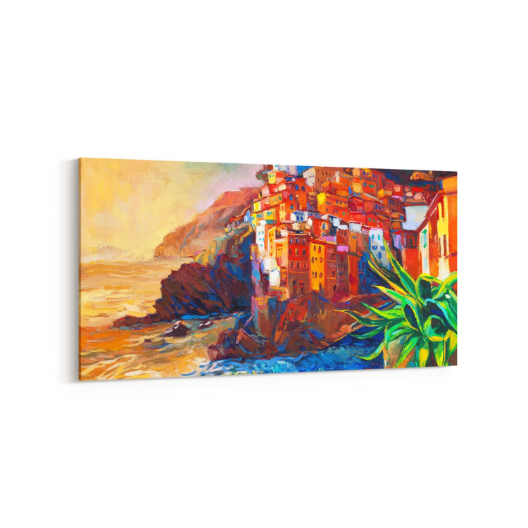 17735YD Yağlı Boya Görseli Yatay Dar Kanvas Tablo