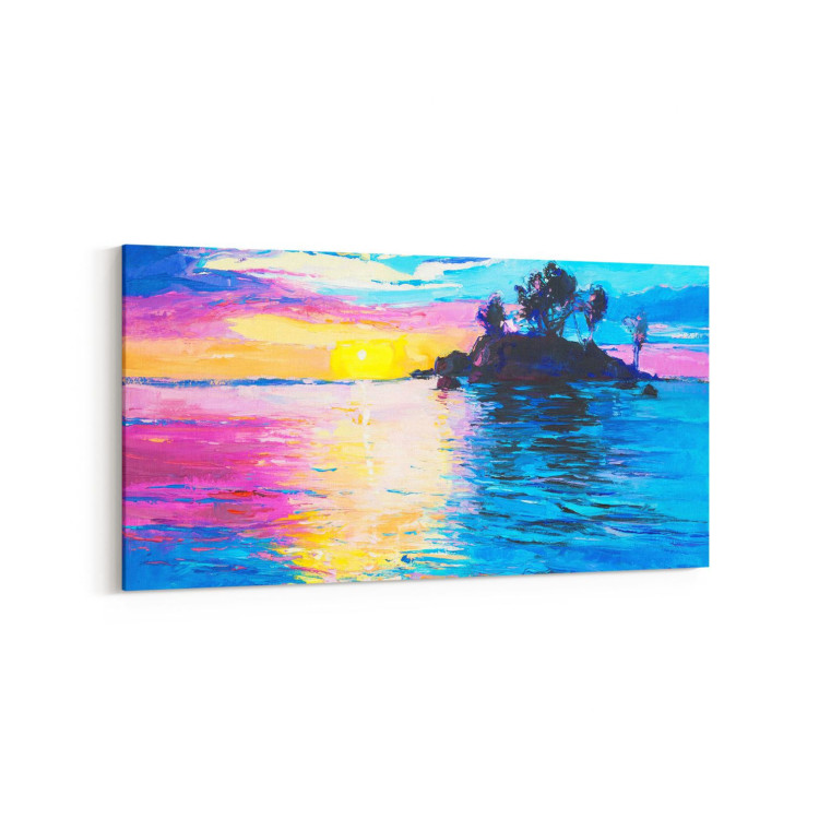 17750YD Yağlı Boya Görseli Yatay Dar Kanvas Tablo