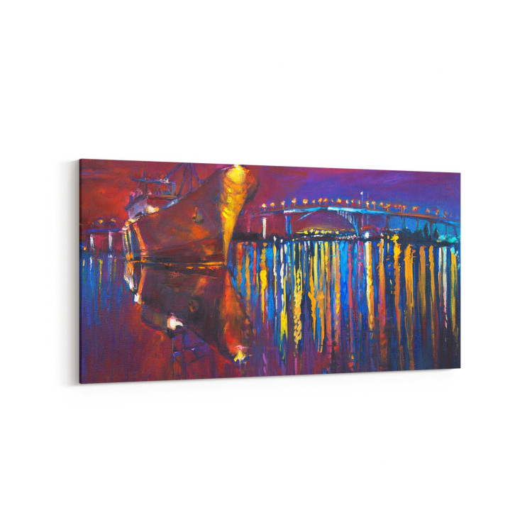 17755YD Yağlı Boya Görseli Yatay Dar Kanvas Tablo