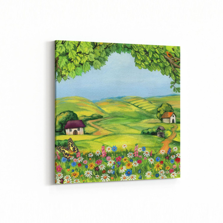 17773K Yağlı Boya Görseli Kare Kanvas Tablo