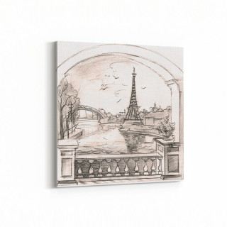 17779K Yağlı Boya Görseli Kare Kanvas Tablo