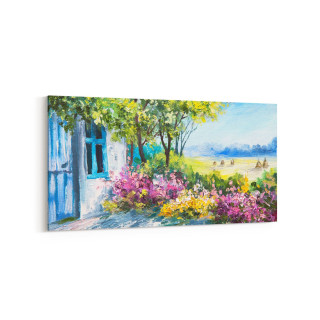 17780YD Yağlı Boya Görseli Yatay Dar Kanvas Tablo