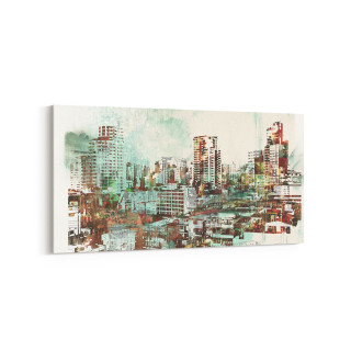 17792YD Yağlı Boya Görseli Yatay Dar Kanvas Tablo