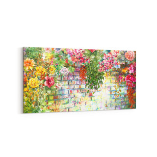 17793YD Yağlı Boya Görseli Yatay Dar Kanvas Tablo