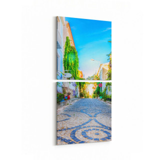 17900KD Yapı Görseli Kare 2'li Dikey Kanvas Tablo