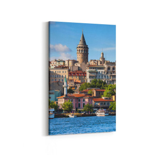 17903D Yapı Görseli Dikey Kanvas Tablo
